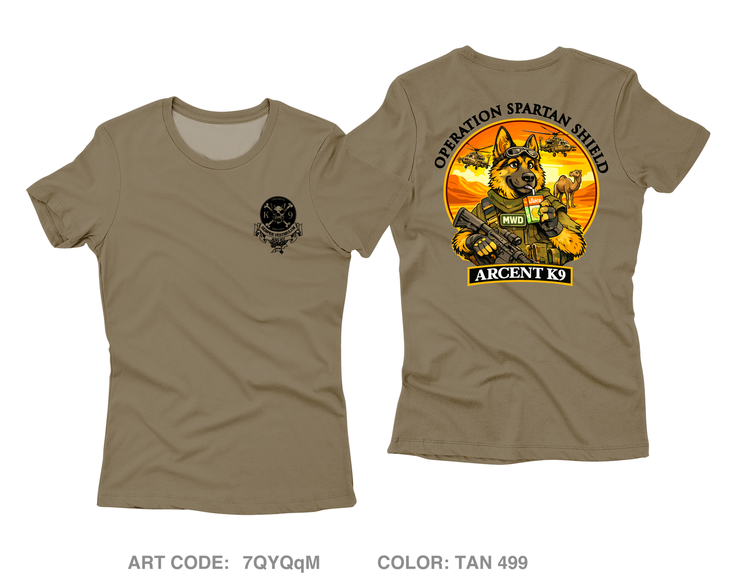 ARCENT K9 Core Women's SS Performance Tee - 7QYQqM