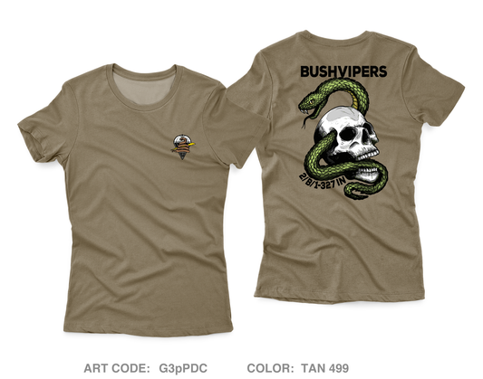 2nd PLT Bushvipers Core Women's SS Performance Tee - G3pPDC