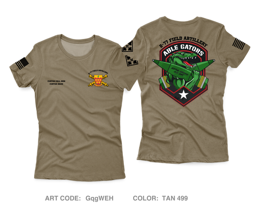 CUSTOM A BTRY 2-77 FA Core Women's SS Performance Tee - GqgWEH