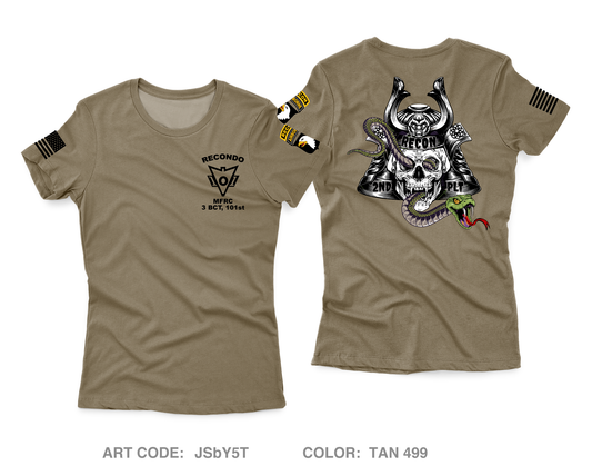 2nd PLT, MFRC, 3 BCT, 101st ARBN DIV Core Women's SS Performance Tee - JSbY5T