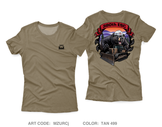 380TH ESC Core Women's SS Performance Tee - MZURCj