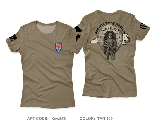 HHC 60th Troop Command Core Women's SS Performance Tee - Xnw558