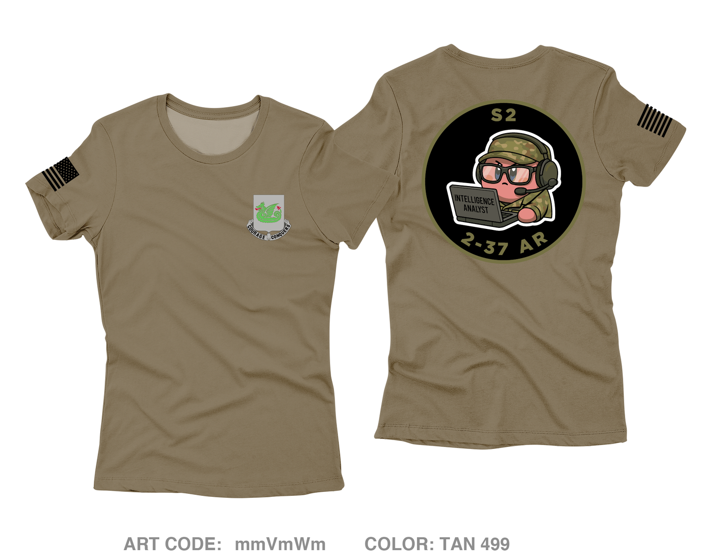 2-37AR Core Women's SS Performance Tee - mmVmWm