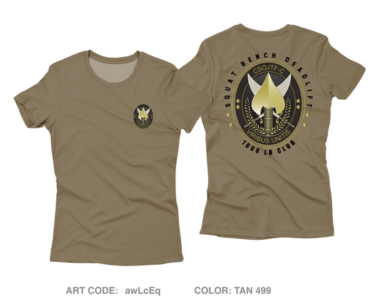 CSOJTF-C (1000 lb club) Core Women's SS Performance Tee - awLcEq