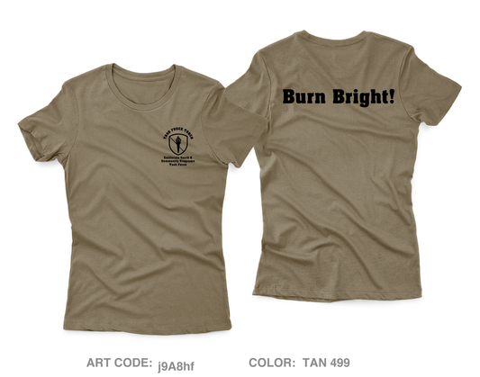 California Military Department - Youth & Community Programs Task Force Core Women's SS Performance Tee - j9A8hf