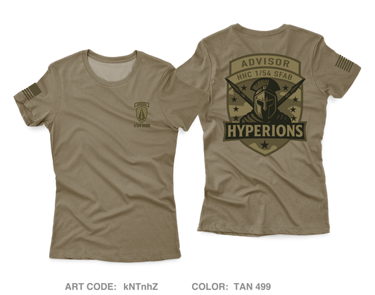 HHC 1/54 SFAB Hyperions Core Women's SS Performance Tee - kNTnhZ