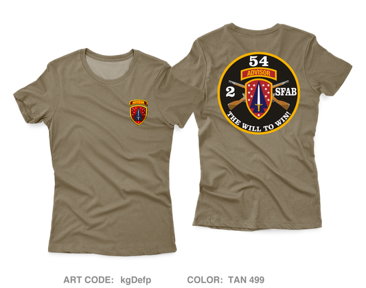 2-54 SFAB Fundarising Collection Core Women's SS Performance Tee - kgDefp