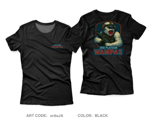 2nd PLT Wampas 2 Core Women's SS Performance Tee - urduJA
