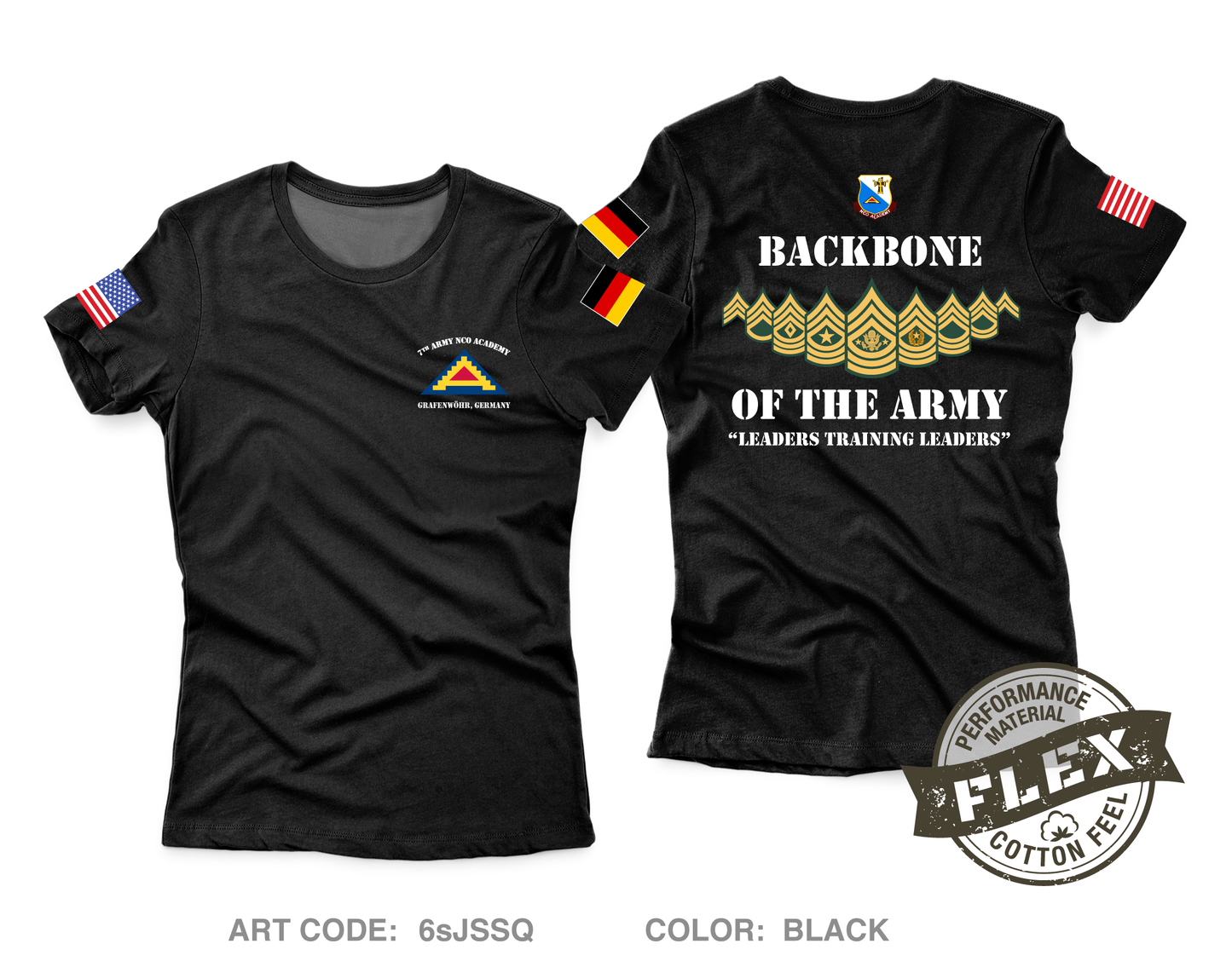7th Amy NCO Academy Core Women's SS Flex Performance Tee - 6sJSSQ