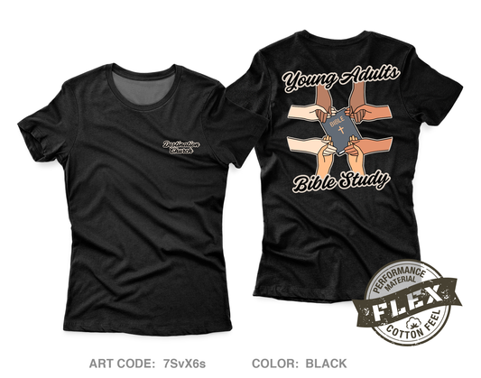 Destination Church Core Women's SS Flex Performance Tee - 7SvX6s