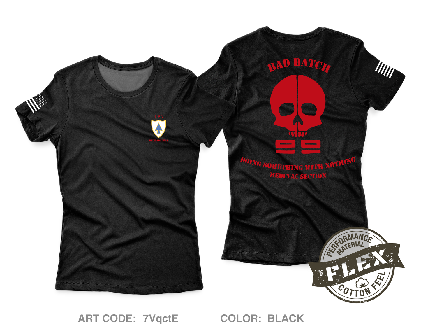 1 - 26 hhc 2nd but 101st airborne div Core Women's SS Flex Performance Tee - 7VqctE