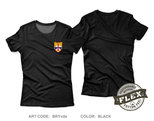Air and Missile Defense Test Directorate (AMDTD) Core Women's SS Flex Performance Tee - BRYvde