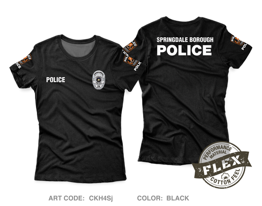 Springdale Borough Police Core Women's SS Flex Performance Tee - CKH4Sj