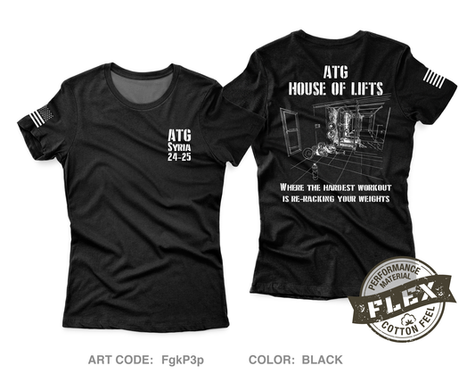 B Battery 2-218th FA Core Women's SS Flex Performance Tee - FgkP3p