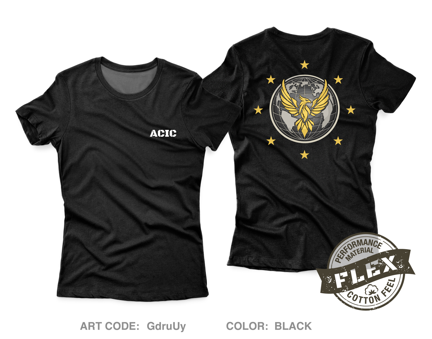 Army Counterintelligence Command Core Women's SS Flex Performance Tee - GdruUy