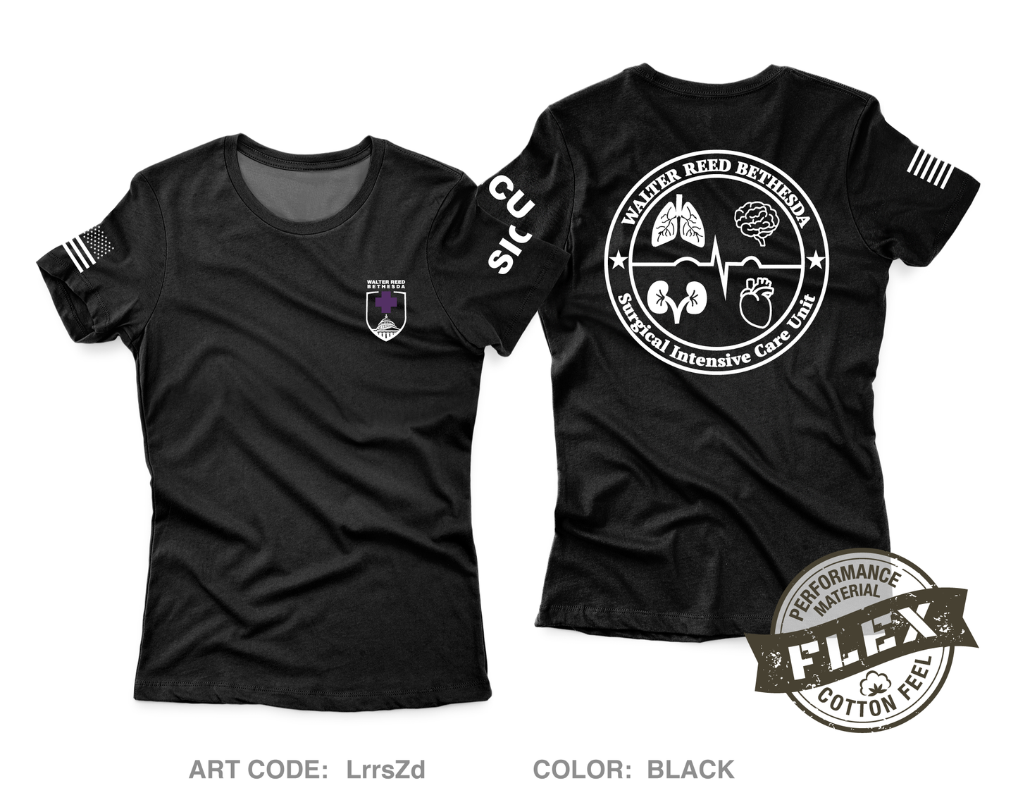 WRNMMC Surgical ICU Core Women's SS Flex Performance Tee - LrrsZd