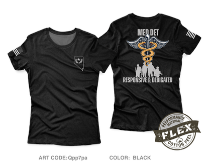 Nevada Army National Guard Medical Detachment Fundraising Collection Core Women's SS Flex Performance Tee - Qpp7pa
