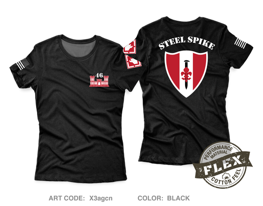 46th Engineers Core Women's SS Flex Performance Tee - X3agcn