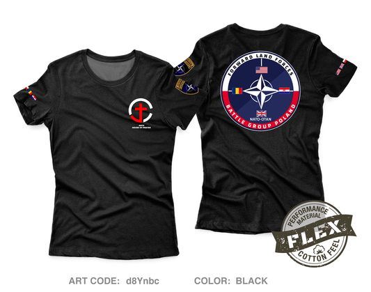 UMT HHC, 1-64 AR, 1ABCT, 3ID Core Women's SS Flex Performance Tee - d8Ynbc