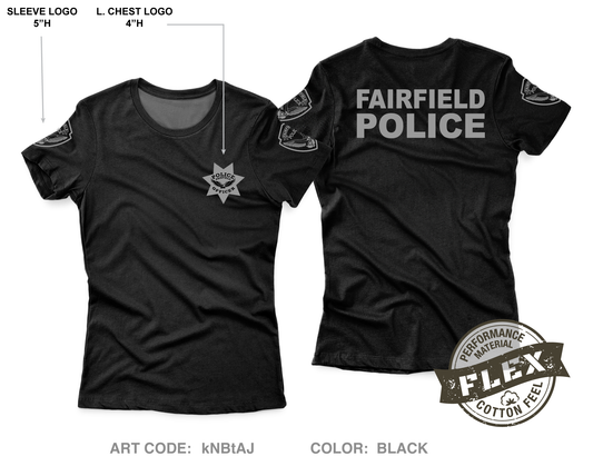 Fairfield Police K9 Unit Core Women's SS Flex Performance Tee - kNBtAJ