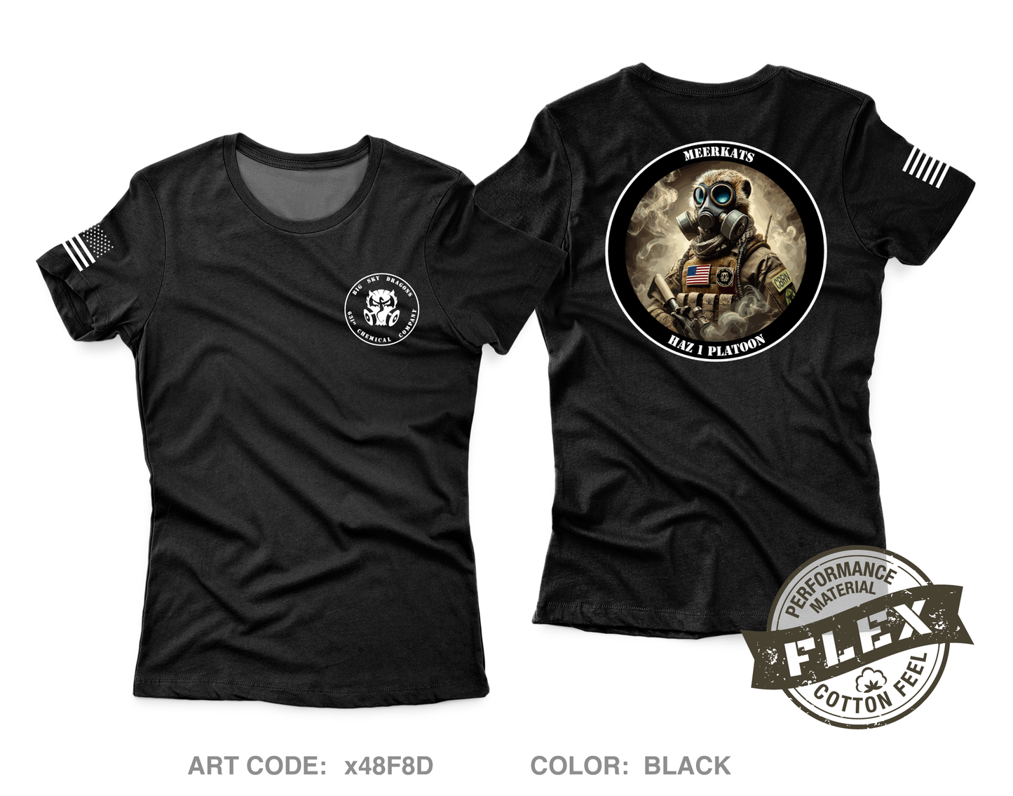631st Chemical Company, Haz 1 Platoon Core Women's SS Flex Performance Tee - x48F8D