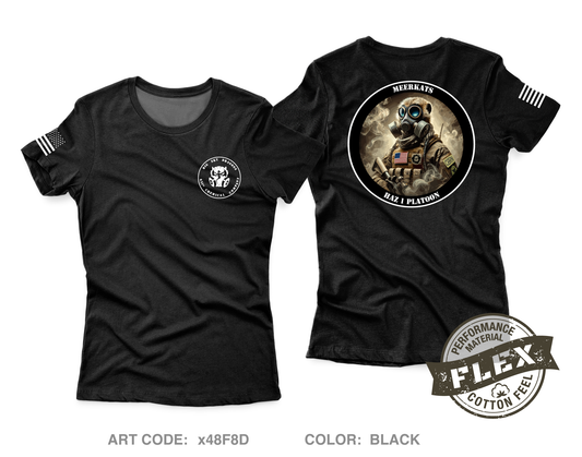 631st Chemical Company, Haz 1 Platoon Core Women's SS Flex Performance Tee - x48F8D