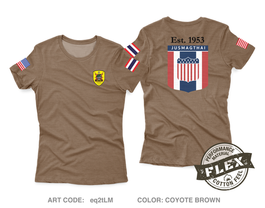 JUSMAGTHAI Women's SS Flex Performance Tee - eq2tLM