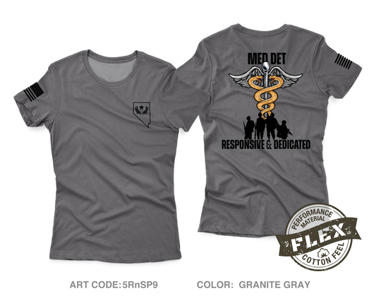 Nevada Army National Guard Medical Detachment Core Women's SS Flex Performance Tee - 5RnSP9