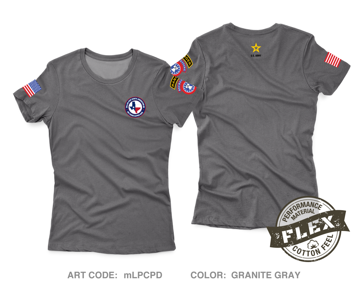 Dallas Fort Worth Recruiting Battalion Women's SS Flex Performance Tee - mLPCPD