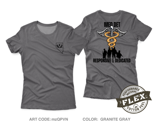 Nevada Army National Guard Medical Detachment Core Women's SS Flex Performance Tee - mzQPVN