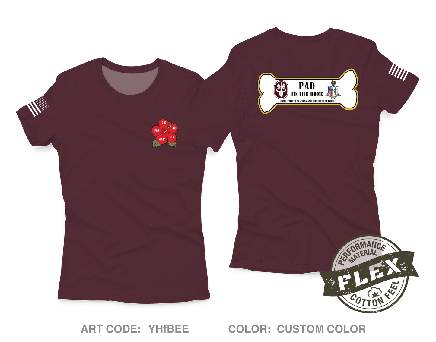 TAMC PAD Core Women's SS Flex Performance Tee - YHfBEE