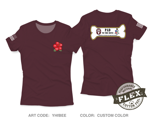 TAMC PAD Core Women's SS Flex Performance Tee - YHfBEE