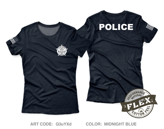 Konawa police department Core Women's SS Flex Performance Tee - Q3uYXd