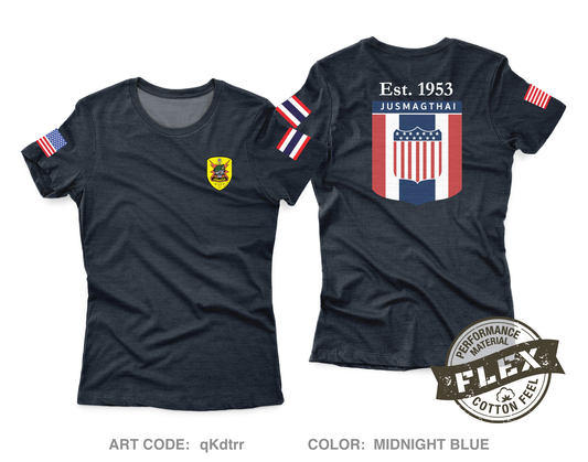 JUSMAGTHAI Women's SS Flex Performance Tee - qKdtrr