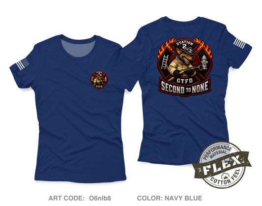 GTFD Station 2 Fundraising Collection Core Women's SS Flex Performance Tee - O6nlb8