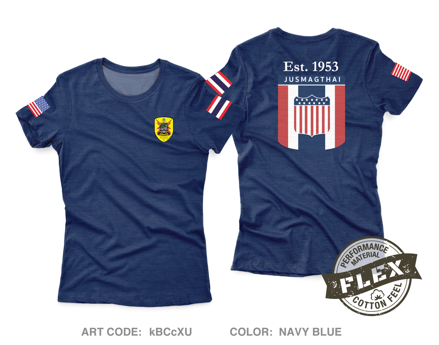 JUSMAGTHAI Women's SS Flex Performance Tee - kBCcXU