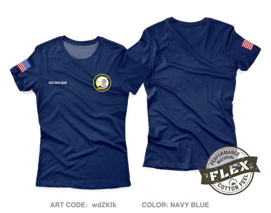 USCG Base Guam Core Women's SS Flex Performance Tee - wdZKfk