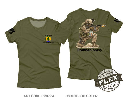 376th Finance Battalion Core Women's SS Flex Performance Tee - 29Q9vt