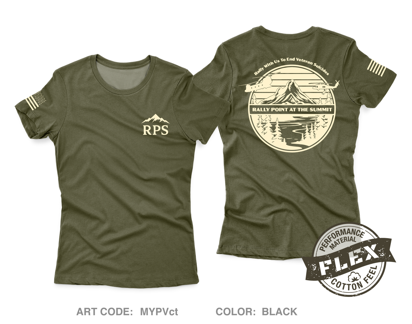 Rally Point at the Summit Fundraising Collection Core Women's SS Flex Performance Tee - MYPVct