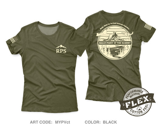 Rally Point at the Summit Fundraising Collection Core Women's SS Flex Performance Tee - MYPVct