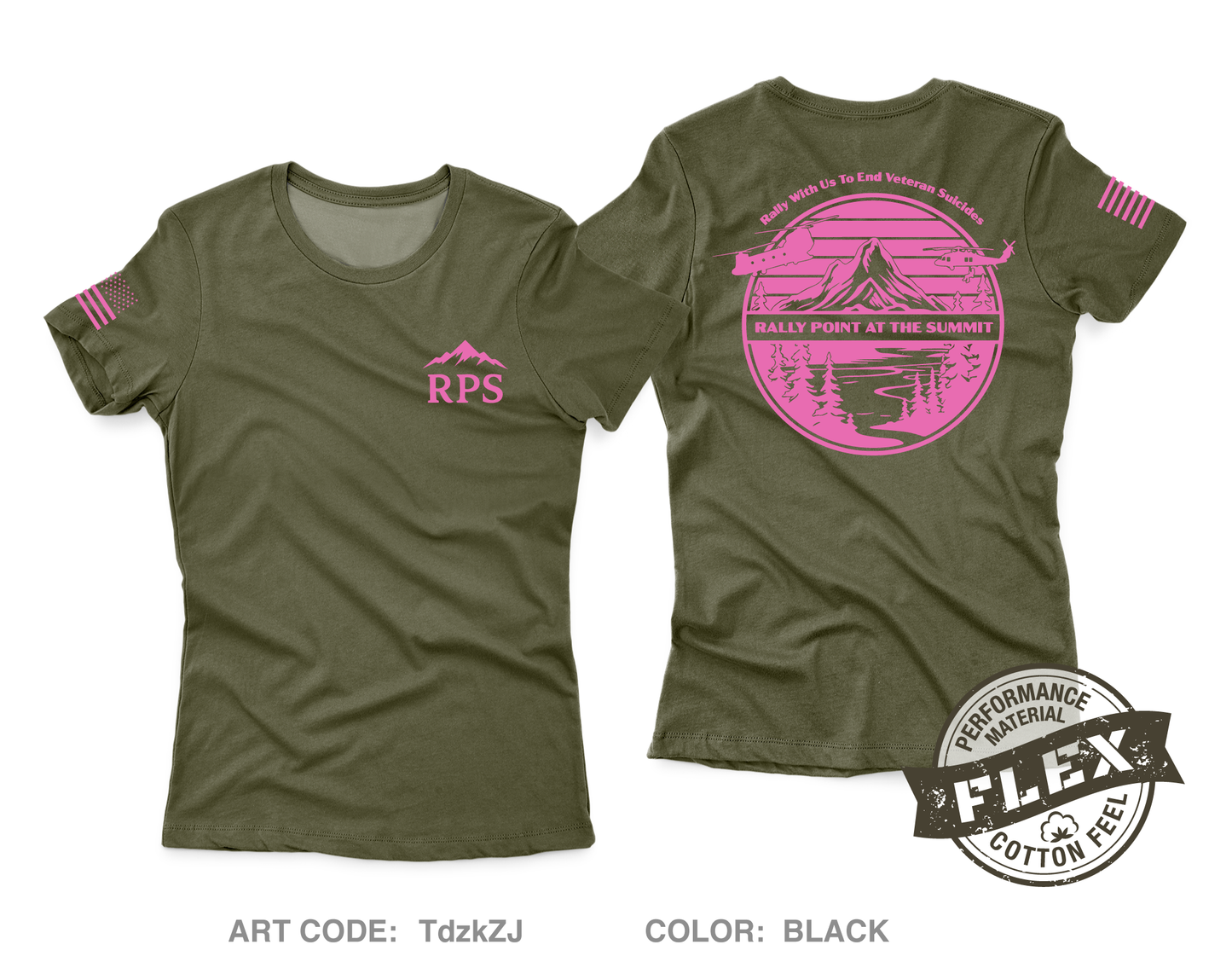 Rally Point at the Summit Fundraising Collection Core Women's SS Flex Performance Tee - TdzkZJ