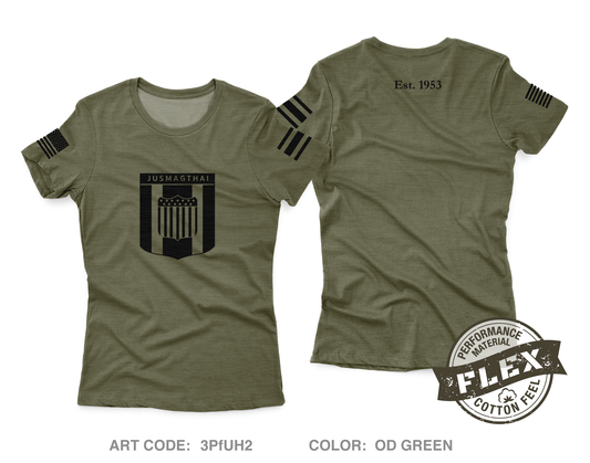 JUSMAGTHAI Women's SS Flex Performance Tee - 3PfUH2