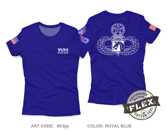 XVIII Airborne Corps OSJA Core Women's SS Flex Performance Tee - 6K3jjs