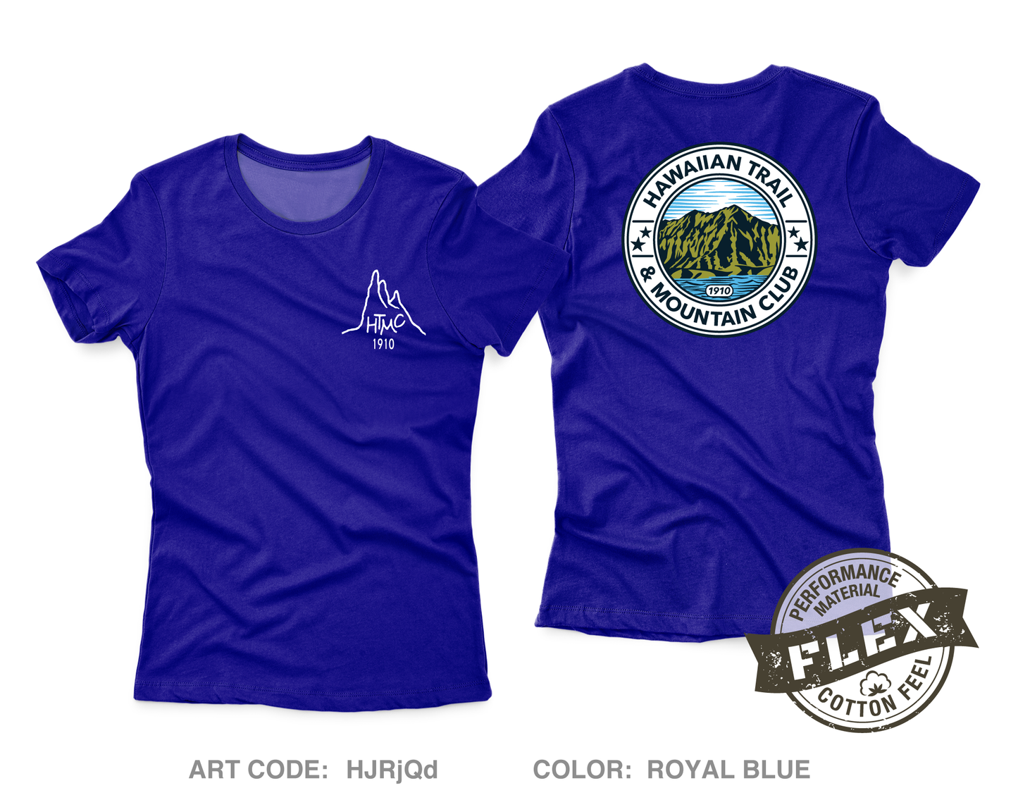 Hawaiian Trail and Mountain Club (HTMC) Core Women's SS Flex Performance Tee - HJRjQd