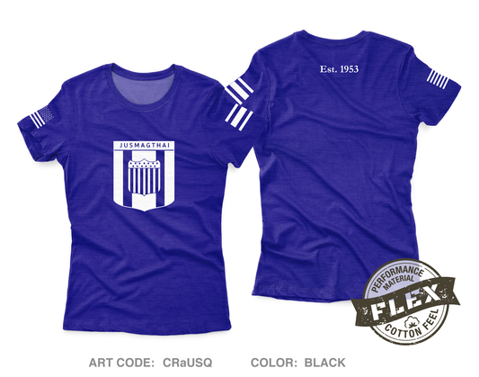 JUSMAGTHAI Women's SS Flex Performance Tee - CRaUSQ