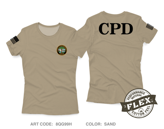 City of Coatesville Police Department Core Women's SS Flex Performance Tee - 8QG99H