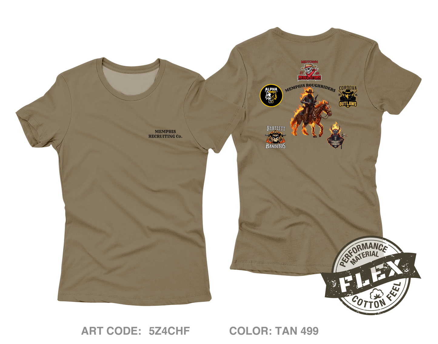 Memphis Recruiting Company Core Women's SS Flex Performance Tee - 5Z4CHF