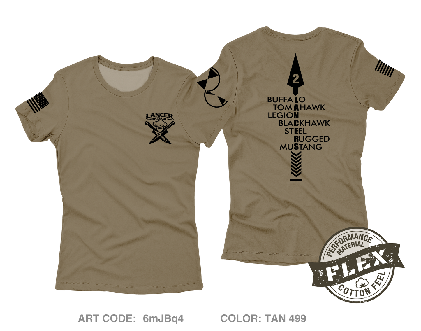 Lancer BDE Core Women's SS Flex Performance Tee - 6mJBq4