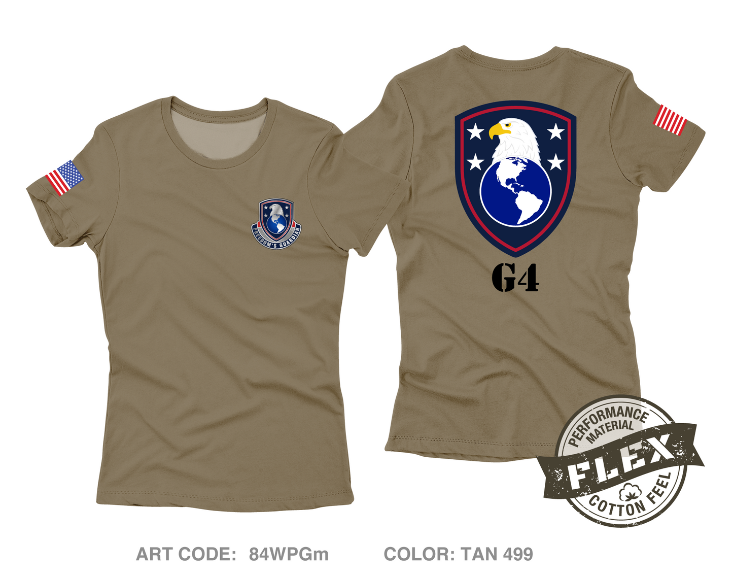 USAWHC G4 Core Women's SS Flex Performance Tee - 84WPGm