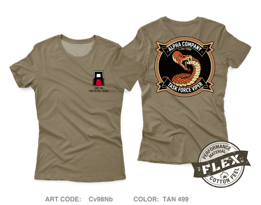 CRC Alpha Company Core Women's SS Flex Performance Tee - Cv98Nb